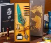 Mechanical quill pen stationery literary retro wax seal set