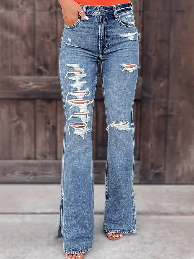 Casual Ripped Women's Jeans