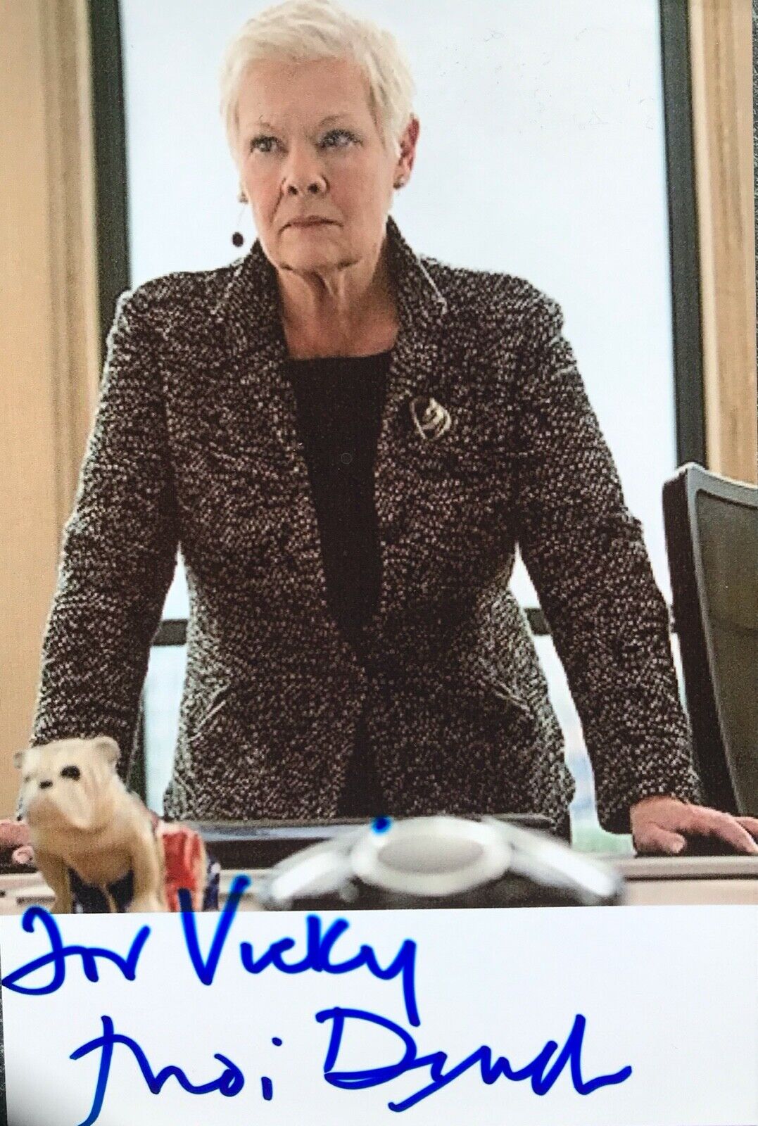 Dame Judy Dench, Hand signed autographed Photo Poster paintinggraph with COA