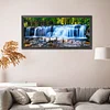 Diamond Painting-DIY Full Round Drill Forest Waterfall(90*40cm)