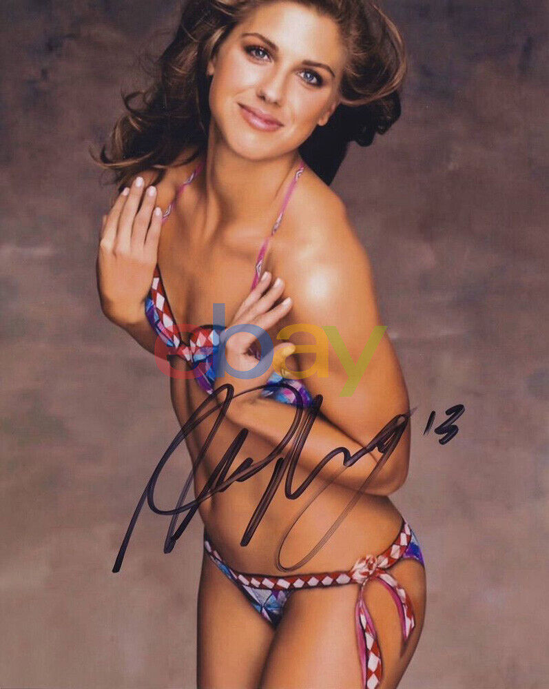 Alex Morgan Body Paint Team USA Signed 8x10 Autographed Photo Poster painting reprint