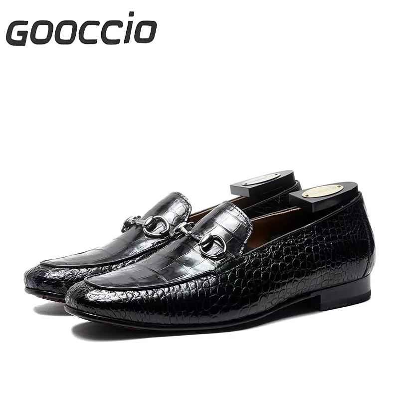 MY186 Crocodile Leather Dress Shoes/Loafer Shoes For Men GOOCCIO   