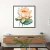 >SALE<Full Embroidery Eco-cotton Thread 11CT Printed Lotus Flower Cross Stitch 40x40cm