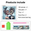 5D DIY teilweise speziell geformter Bohrer Halloween Skelett Diamantmalerei 30x30cm