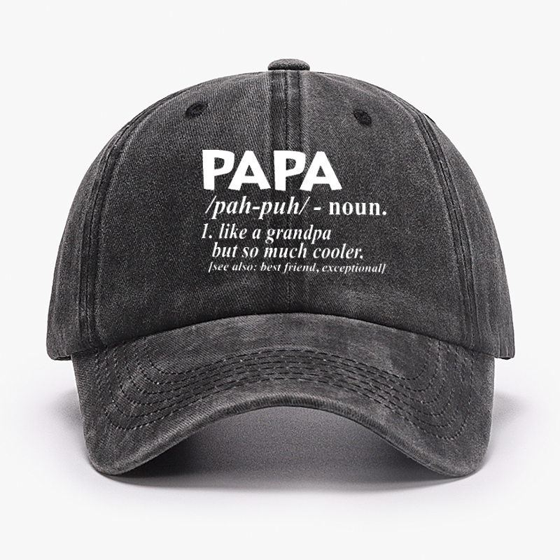 PAPA Like A Grandpa But So Much Cooler Funny Hat ctolen