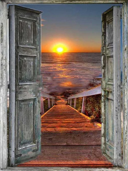 Diamond Painting - Full Round/Square Drill - Sunset Scenery(30*40 - 50*60cm)