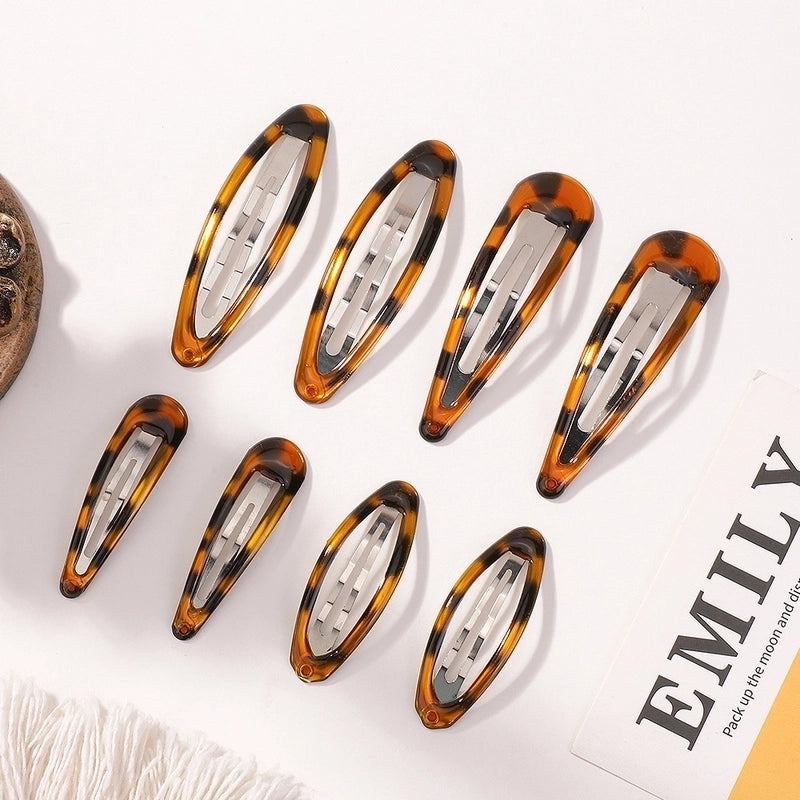 Girl'S Minimalist Classic Style Color Block Alloy Plastic Sequins Hair Clip