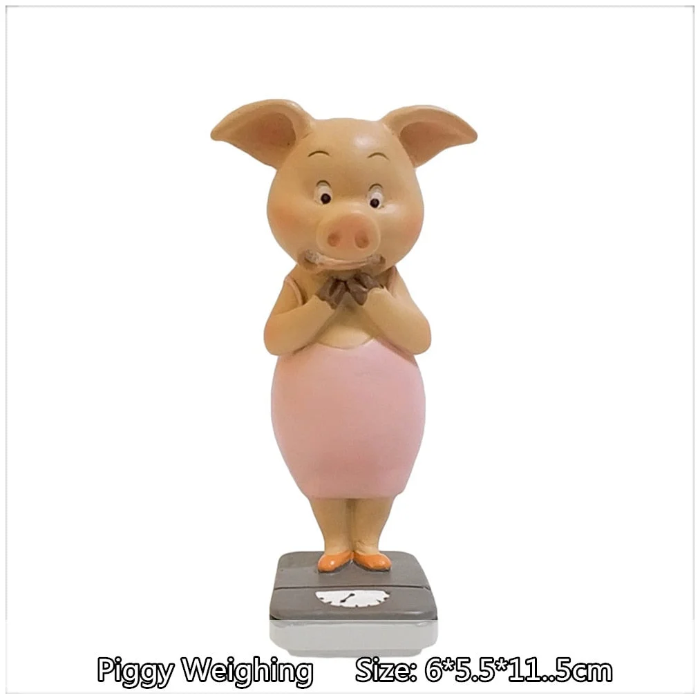 Everyday Collection New Year Cute Pig Figurine Miniature Fairy Garden Decoration hogar ornaments Home Desk Decor Gift