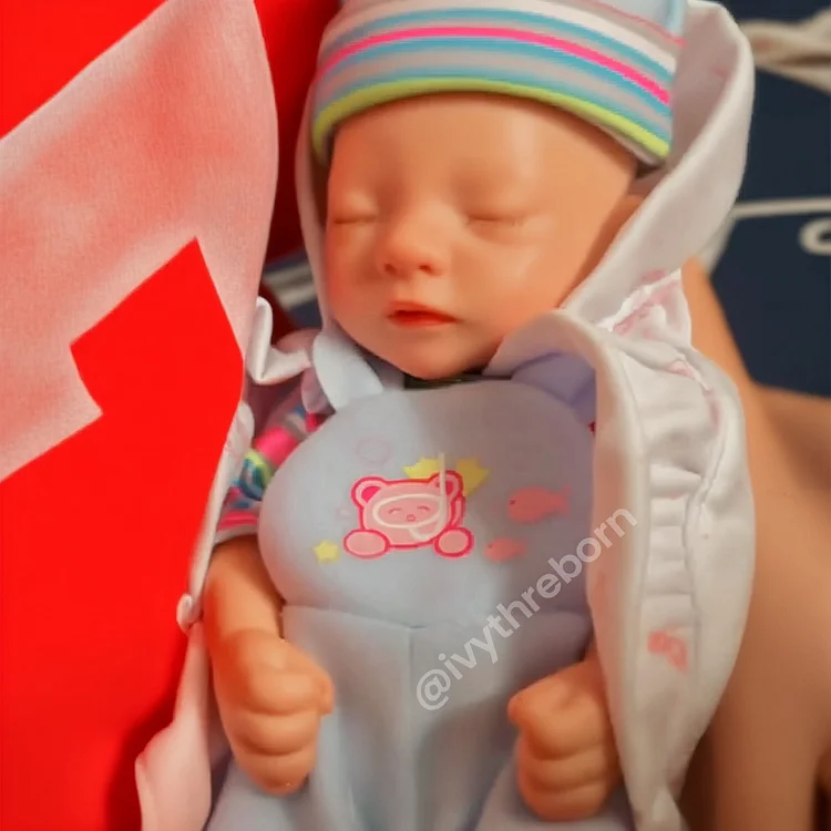 Babeside Aurora 12" Realistic Silicone Sleeping Baby Little Infant Boy Healing of the Heart
