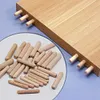 300pcs 6mm 10mm 10mm Wooden Dowel Cabinet Drawer Round Fluted Dowel Pins