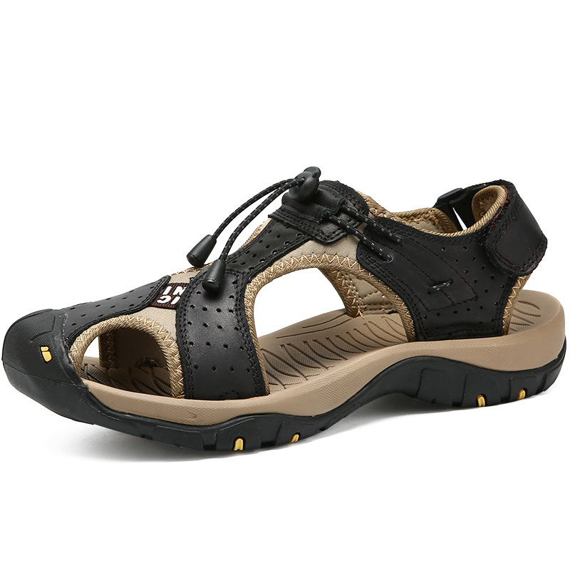Mature Mens Casual Breathable Package Head Beach Sandals