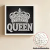 DIY Pearl Painting Crown for Home Wall Decor(25x25cm)