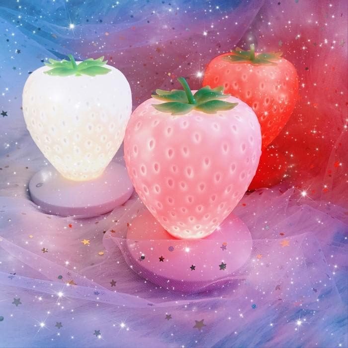 White/Red/Pink Kawaii Strawberry Lamp SP14601