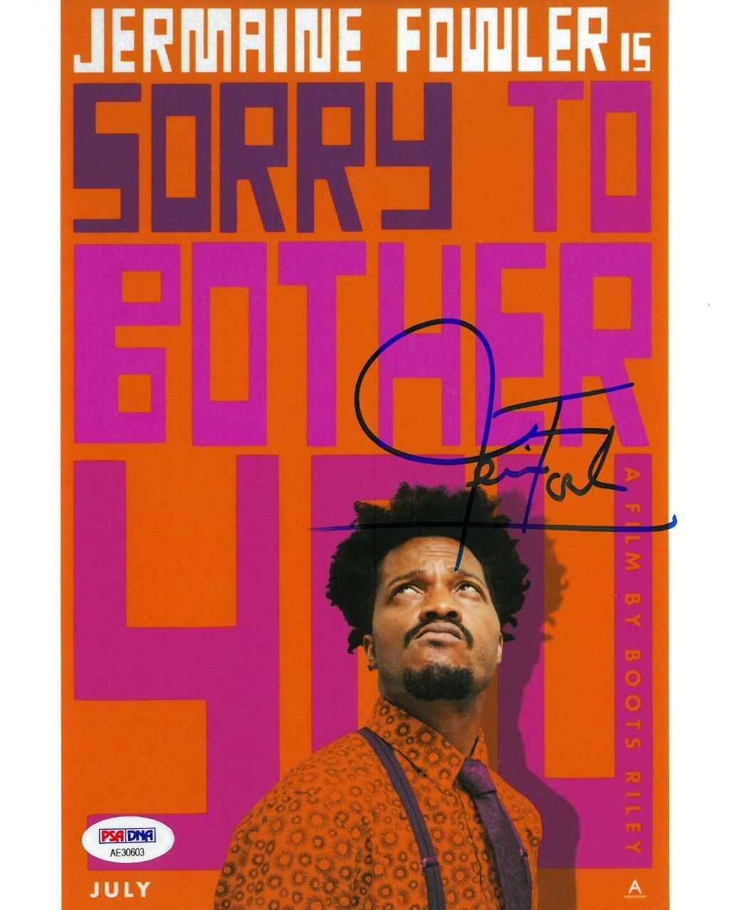 Jermaine Fowler Signed Sorry to Bother You Autographed 8x10 Photo Poster painting PSA #AE30603