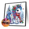 Christmas Unicorn - Crystal Rhinestone Diamond Painting