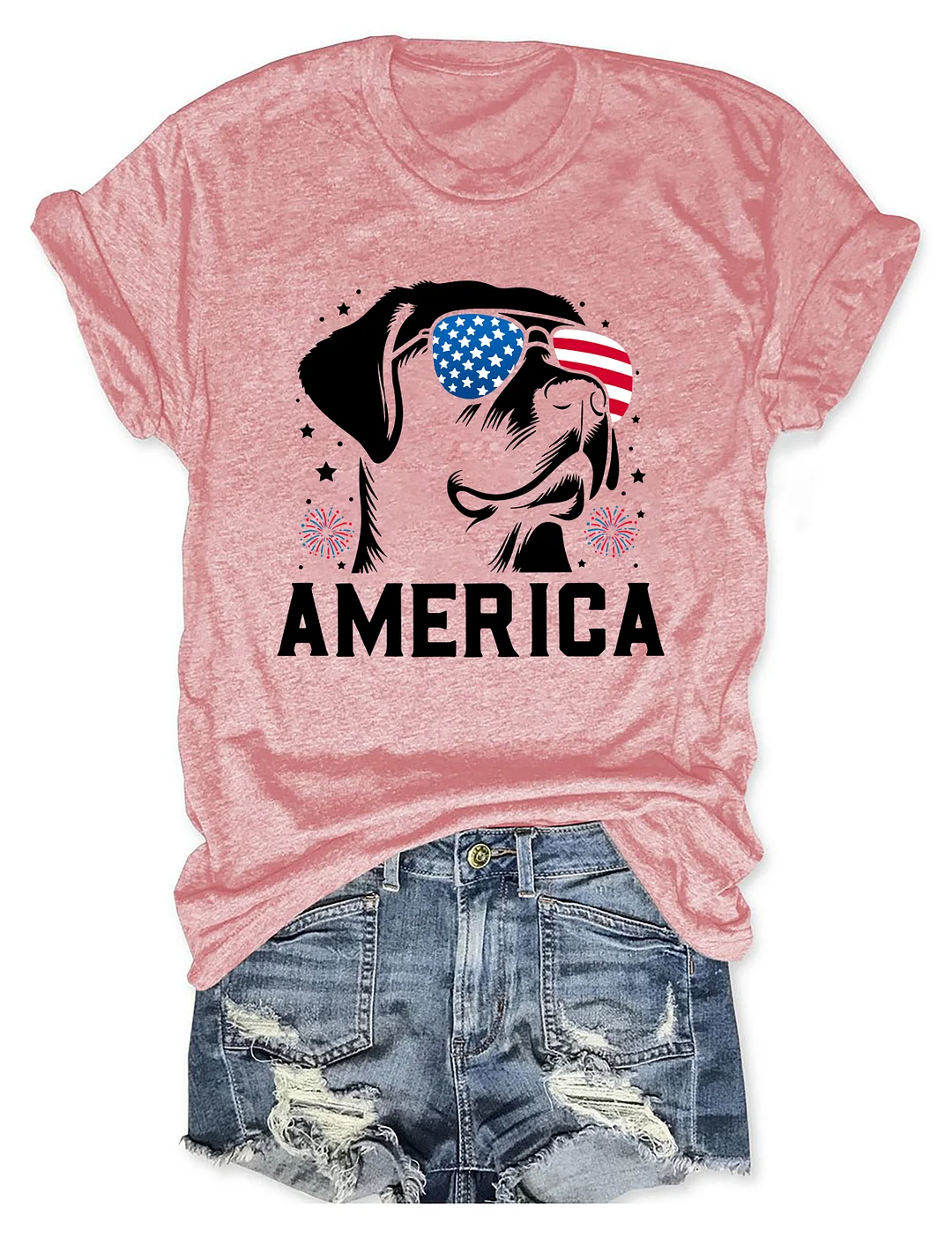 Labrador Retriever America 4th Of July T-shirt