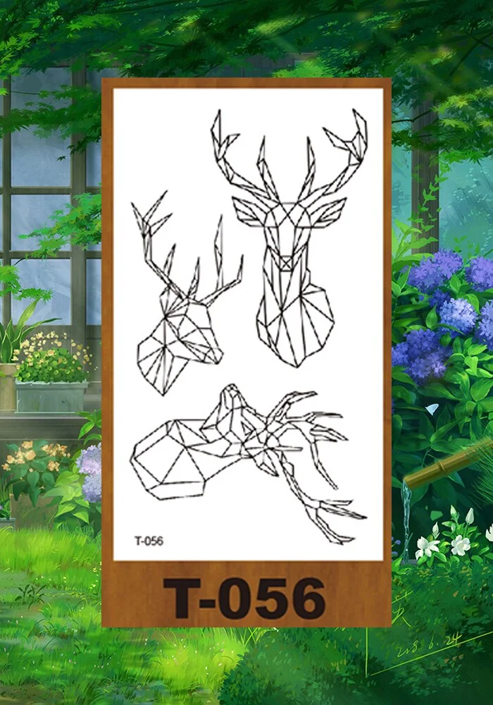 Drop Shipping Small Temporary Tattoo Stickers Solar System Animal Panda Deer Girl Kid Arm Buttock Abdomen Neck Ankles Art Tatoo