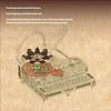 Enjoy Time: DIY Piano Crafts, Wooden Playable Bluetooth Piano for Girls, Building Block Assembly, Creative Holiday Gift