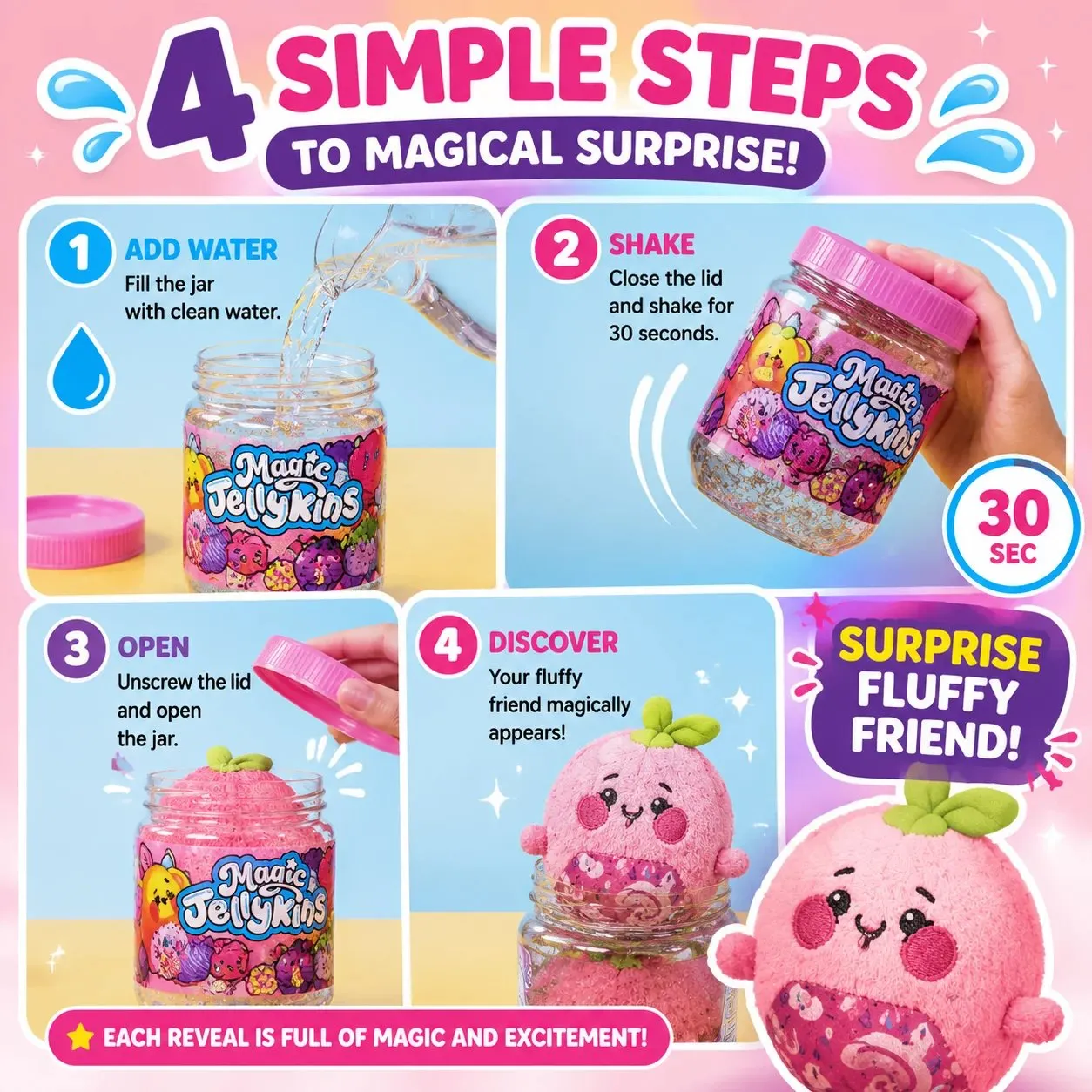 Magical plush jar experience