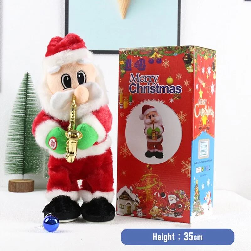 Funny Christmas Santa Claus Electric Climb Ladder Decoration Christmas Tree Hanging Ornaments New Year Children Kids Gifts