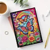 50 Pages A5 Special Shaped Butterfly 5D DIY Diamond Painting Notebook Kit
