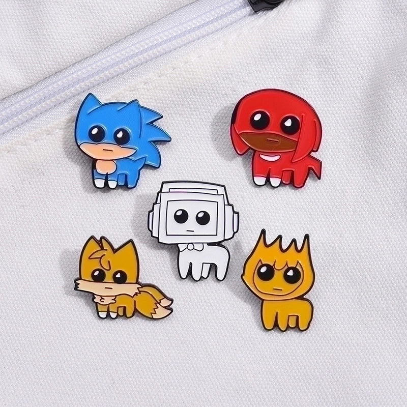 Cartoon Style Cute Cowboy Style Animal Fox Alloy Stamping Stoving Varnish Plating Unisex Brooches