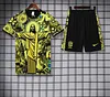 2025 Brazil Pre-Match Training Yellow Shirt+Shorts 1:1 Thai Quality