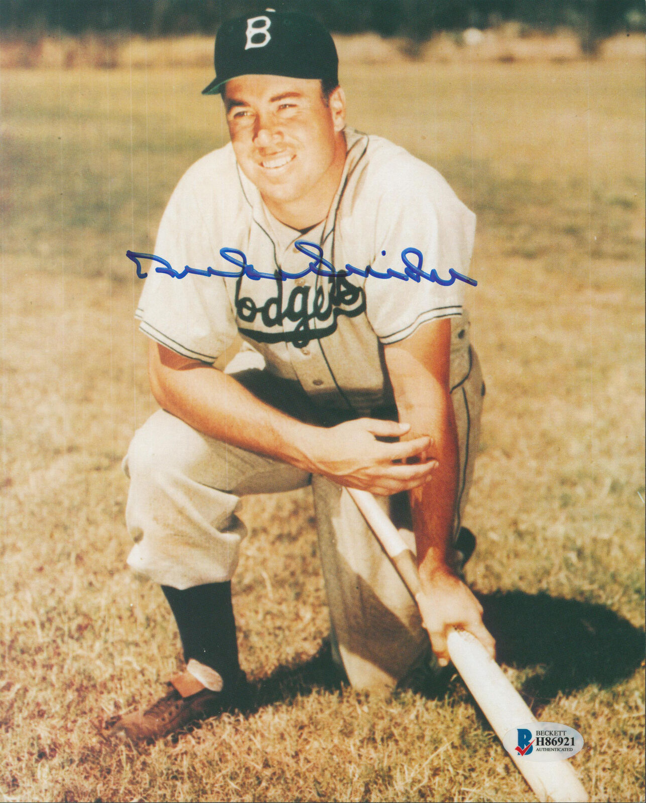 Dodgers Duke Snider Authentic Signed 8x10 Photo Poster painting Autographed BAS #H86921