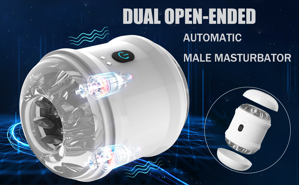 Dual Open-Ended Automatic Male Masturbator