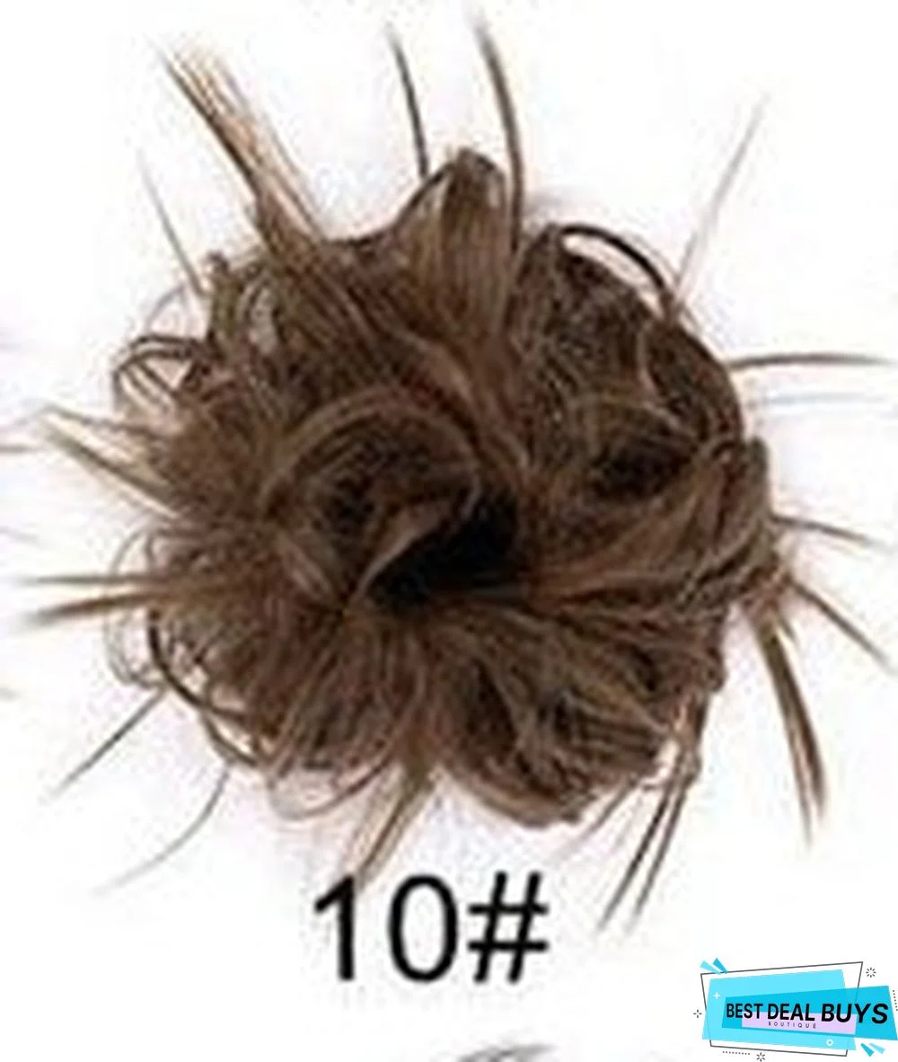 Rubber Band Chemical Fiber Wig Ring Chicken Tail Hair Ring Fluffy Curly Hair Ring