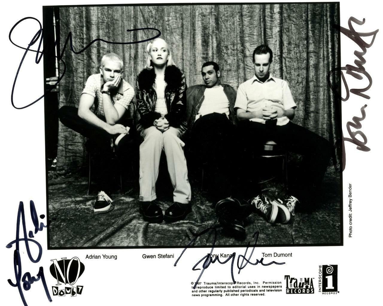 No Doubt Gwen Stefani,Tony Kanal SIGNED AUTOGARPHED 10 X 8