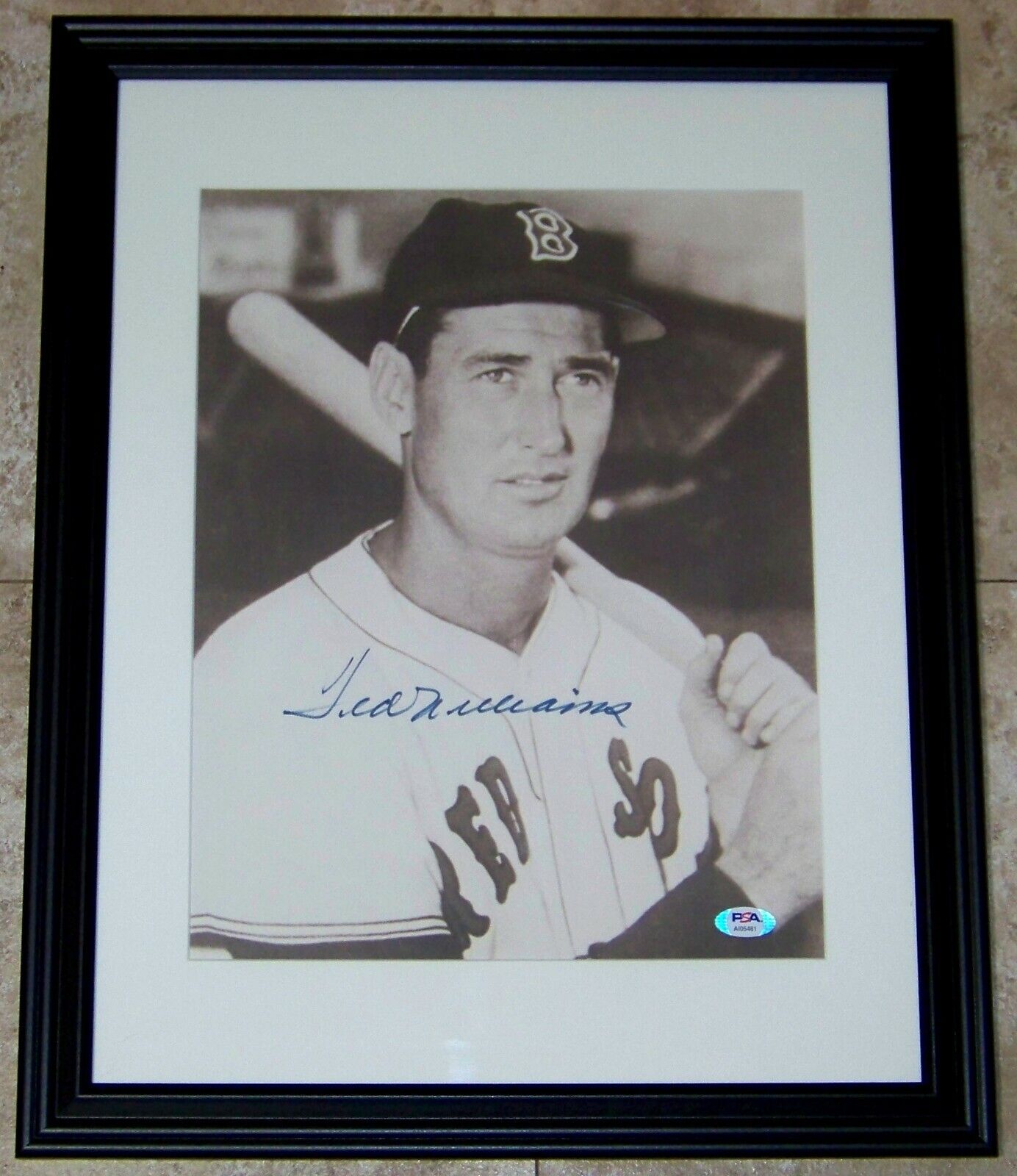 BUT IT NOW SALE! Ted Williams Signed Autographed Baseball 11x14 Photo Poster painting PSA LOA!