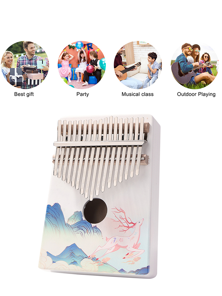 

17 Keys Kalimba Wood Thumb Finger Piano Musical Instrument for Beginner Kid, 501 Original