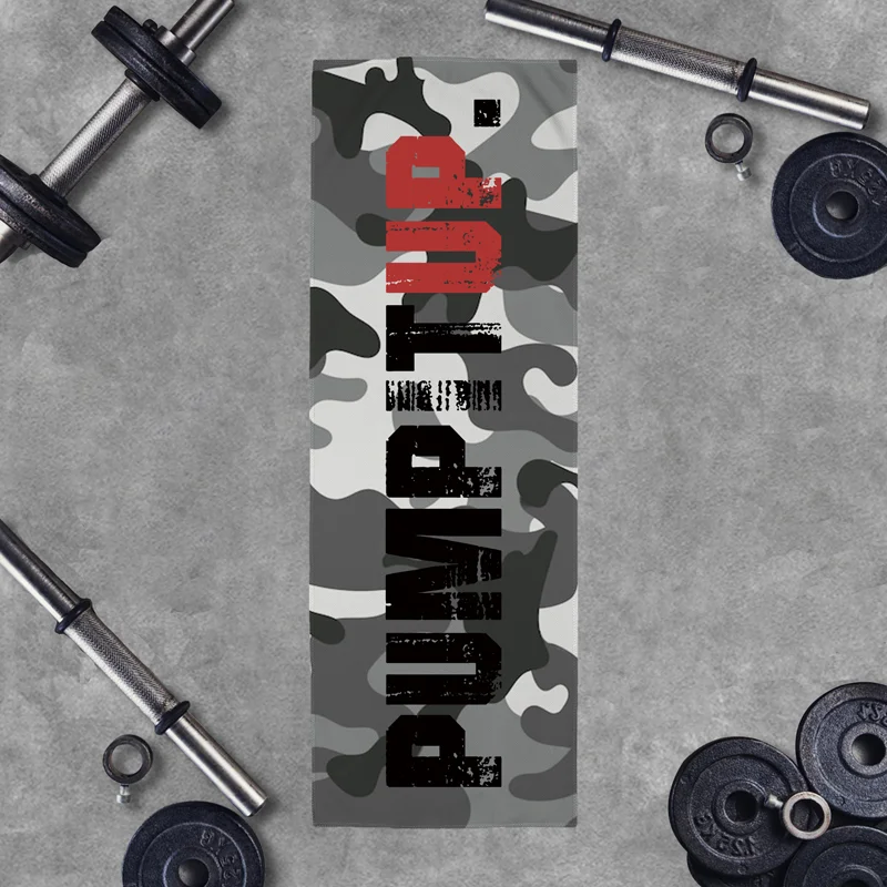 Camouflage Pump It Up Graphic Workout Cooling Towel tacday