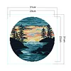 Sunset-14CT Stamped Cross Stitch Kit(31*31cm)