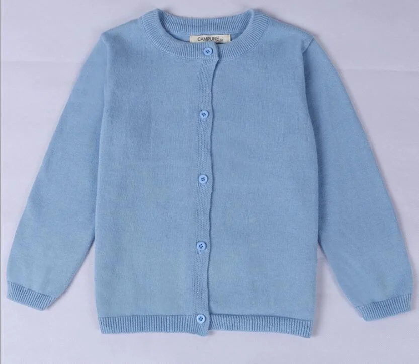 Kids Boys Girls Cardigan Sweaters Spring Autumn Baby Girl Solid Cotton Sweater Jacket Boys Children Knitted Kids Sweaters Girls