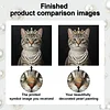 uk.everydayedeals DIY Pearl Painting With Frame - Handmade Self-Adhesive Pearls - Rich Cat(25*25cm)