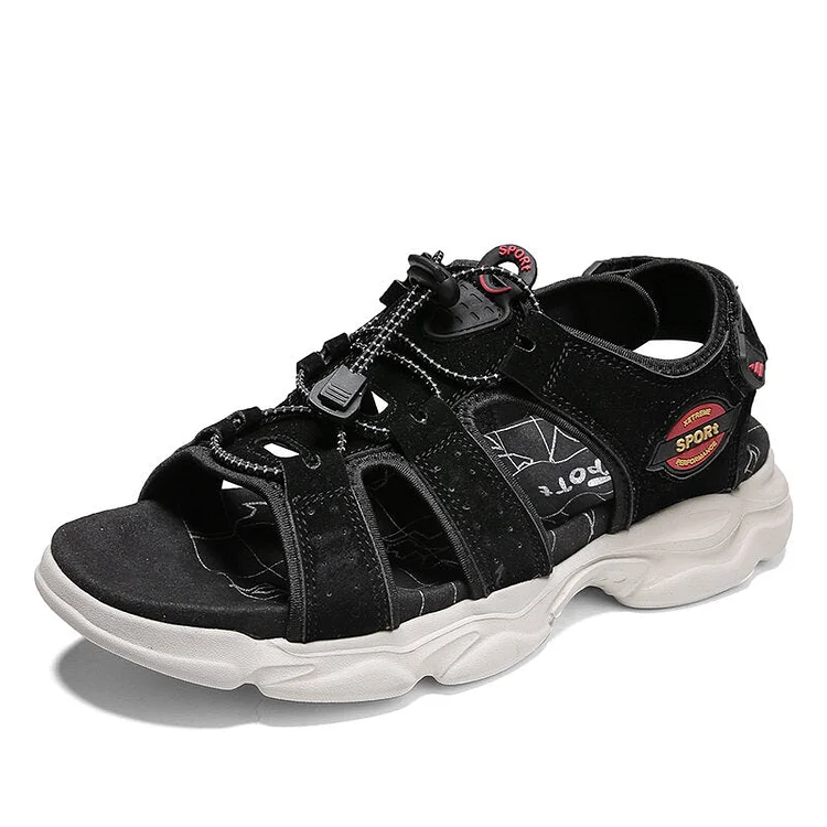 Men Casual Hollow Out Hook Loop Hard Wearing Soft Outdoor Sandals