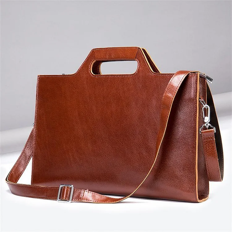 Men's High Quality Casual Clutch Genuine Leather Business Crossbody Bag