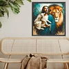 Jesus - quadratischer Bohrer Diamantmalerei - 45*45cm