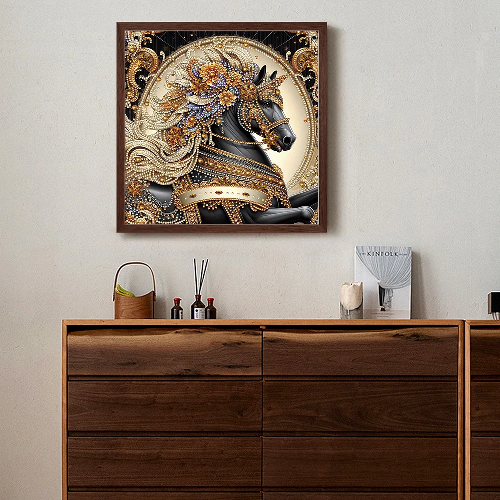 Diamond Painting - Partial Special Shaped Drill - Horse(Canvas|30*30cm)