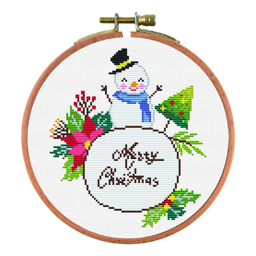 

snowman - 14CT Stamped Cross Stitch - 33*33cm, 501 Original