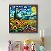 Starry Sky Sunflower - 18CT Counted Cross Stitch - 50*50cm - Flower