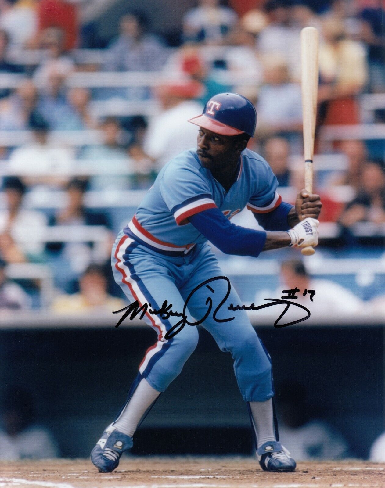 Mickey Rivers #0 8x10 Signed Photo Poster painting w/ COA Texas Rangers