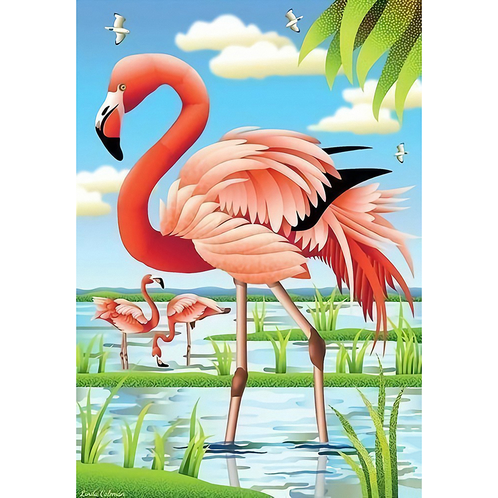 Пейзаж с Фламинго