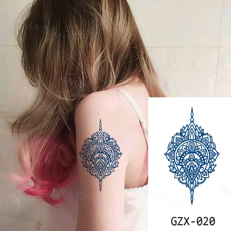 Waterproof Temporary Tattoos Stickers Temporary Tattoo for Women Men Fashion Art Tatoo Sticker Chest Stickers Neck Tattoo Fake