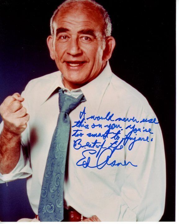 ED ASNER signed autographed 8x10 LOU GRANT Photo Poster painting GREAT CONTENT