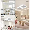 Low Profile Ceiling Fans with Lights 180 Rotating & 3 Speeds Window Exhaust Fan Reversible Airflow Control Ideal for Home Bedroom Or Office