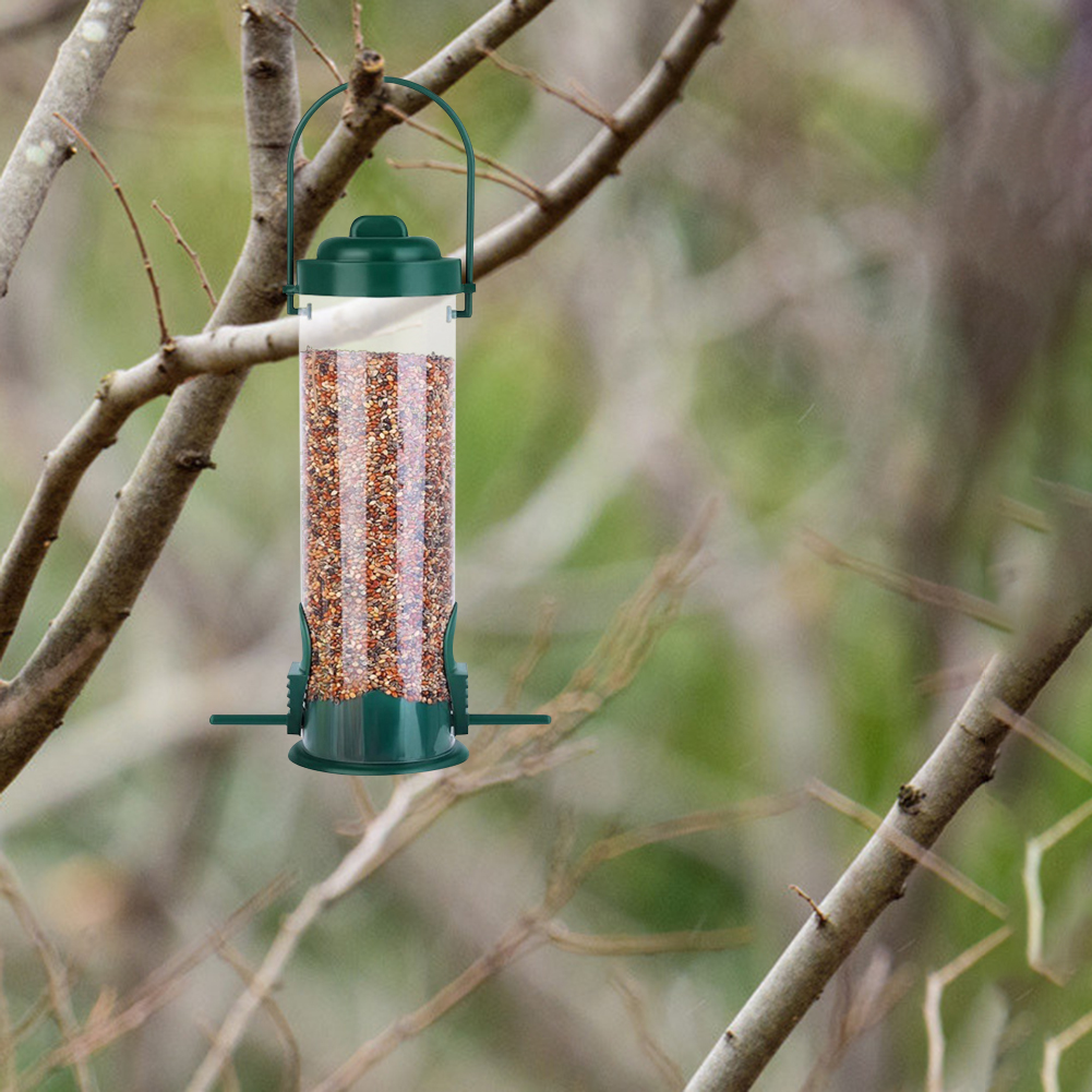 

Hanging Bird Feeder Plastic Bucket Wild Bird Outdoor Garden Food Dispenser, 501 Original