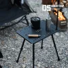 Outdoor camping folding tables and chairs portable picnic table liftable aluminum alloy table